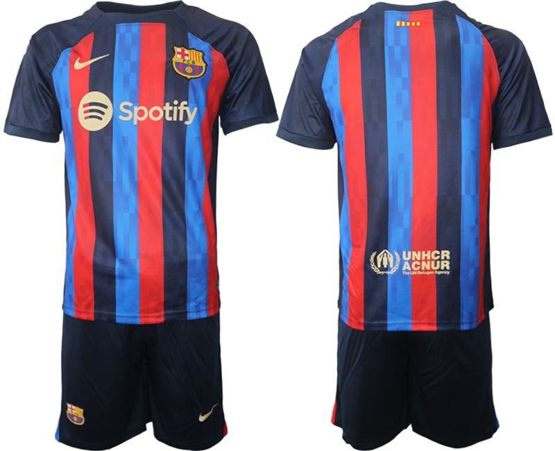 Men 2022-2023 Club Barcelona home blue blank Soccer Jersey